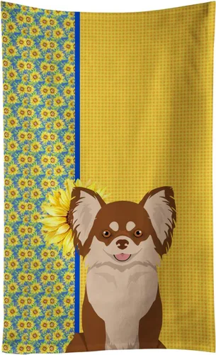 Vista 112 de Caroline's Treasures WDK5313KTWL - Toalla de cocina con diseño de girasoles de verano, color negro y tostado, Airedale Terrier, toalla de mano