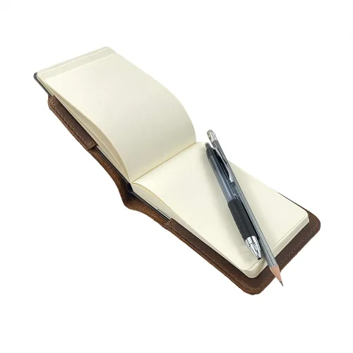 Vista 3 de Hide & Drink, Journal Cover for Hard Cover Moleskine Pocket Size (3.5 x 5.5 in.) Classic Notebook (Notebook NOT Included), Full Grain Leather