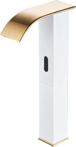 Vista 12 de Grifo automático del lavabo del cuarto de baño sin contacto de la cascada negra AC/DC accionado