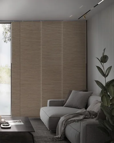 Vista 13 de GoDear Design Persianas verticales deslizantes ajustables con 99.99% de opacidad de 45.8"- 86" de ancho x 96" de alto, persianas de ventana