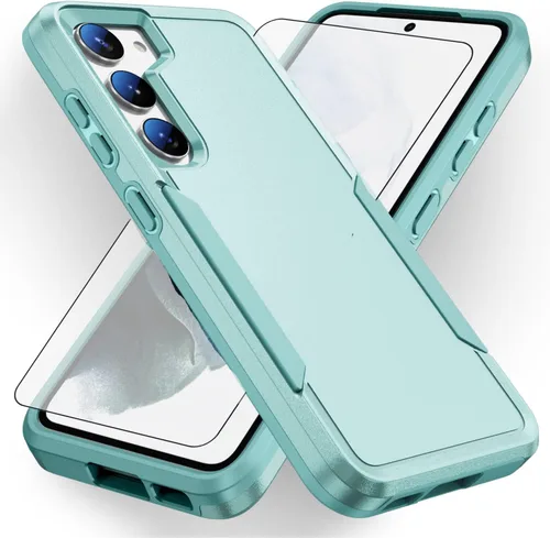 Vista 9 de Asuwish Funda para Samsung Galaxy S23 Plus 5G con protector de pantalla de vidrio templado y delgada híbrida de cuerpo completo, accesorios