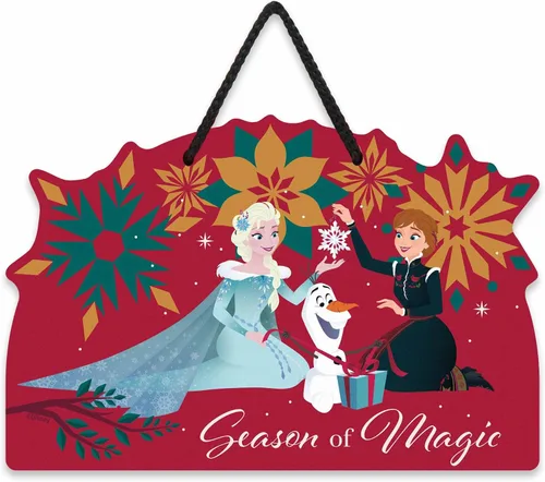 Vista 16 de Disney - Cartel colgante de madera con texto en inglés «The Nightmare Negro/Blanco