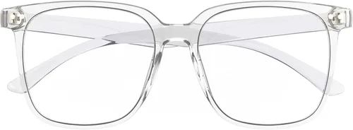 Vista 10 de Oversized Square Blue Light Blocking Glasses for Women Men, Anti Glare Computer Glasses, Reduce Eye Strain