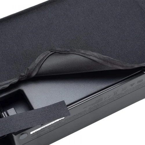Vista 6 de eXtremeRate Cubierta antipolvo de nailon negro, forro suave y limpio, funda impermeable antiarañazos para Nintendo Switch y Switch OLED Dock de carga