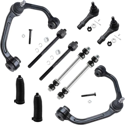 Vista 50 de Detroit Axle - Kit de suspensión delantera de 10 piezas para Chevrolet Trailblazer GMC Envoy 2004-2007 2005 2006 Soportes de brazo de control