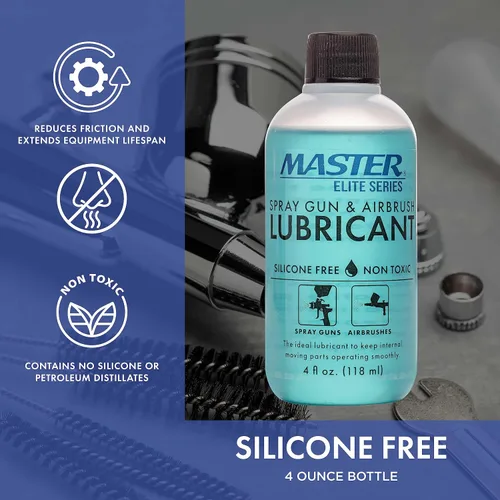 Vista 2 de Master Airbrush Elite - Lubricante para pistola de pulverización y aerógrafo, 4 onzas, lubricante ideal para mayor rendimiento de pulverización