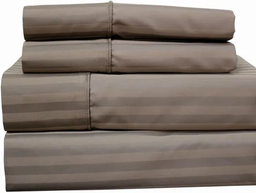 Vista 6 de Royal Hotel Bedding - Sábanas de 650 hilos, antiarrugas, bolsillo profundo, mezcla de algodón, de satén, hipoalergénicas, juego de 4 piezas
