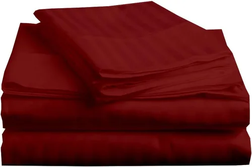 Vista 25 de Giza Sheets Twin – Sábanas de 100% algodón egipcio Giza – Sábanas para colchón de hasta 18 pulgadas de profundidad – 4 piezas de sábanas de algodón