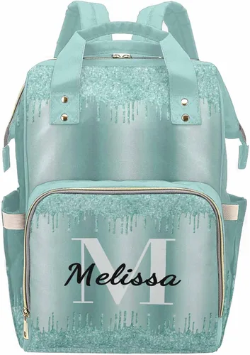 Vista 16 de Newcos Bolsa de pañales personalizada con estampado de corona con nombre personalizado de África negra para mujer, bolsa de pañales de viaje casual