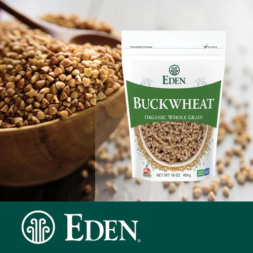Vista 4 de Eden Trigo sarraceno orgánico, 16 onzas, sin gluten, 100% grano entero