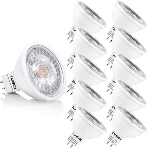 Vista 8 de Bombillas LED para Paisajismo MR16 de 5W, Bajo Voltaje 12V Reemplazo de Halógeno de 50W para Reflector de Paisajismo Exterior y Luz de Riel 2700K