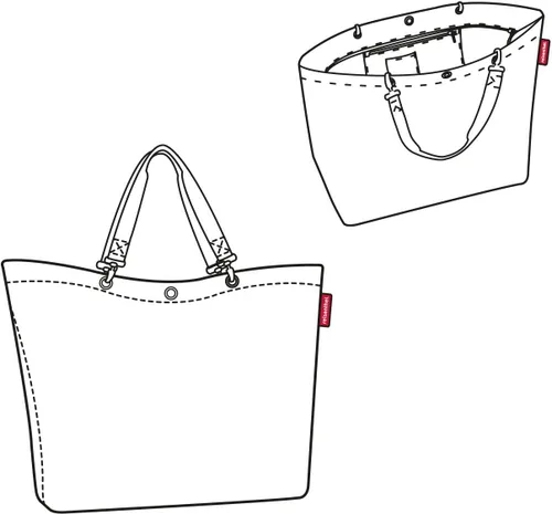 Vista 3 de Reisenthel shopper XL Amplia bolsa de compras y elegante bolso de mano en uno - Hecho de material repelente al agua