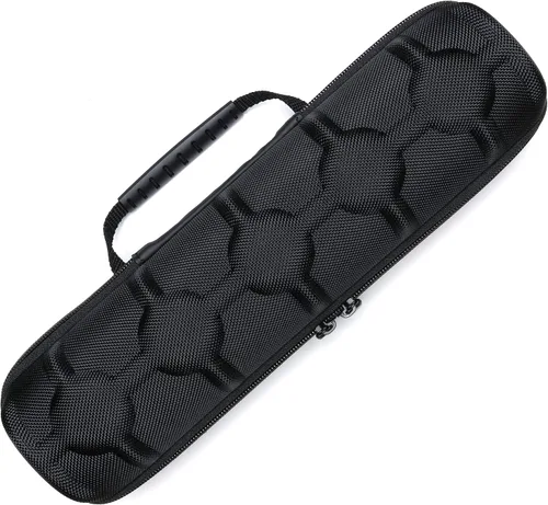 Vista 2 de AUKURA Estuche de viaje para reloj duro caja de almacenamiento y organizador de 5 ranuras para hombres y mujeres con almohada de reloj antimovimiento