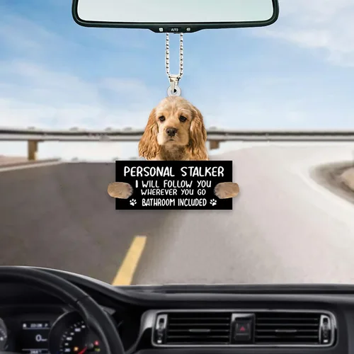 Vista 24 de Alaskan Malamute - Adorno colgante de coche para acechar personalmente, adorno de acrílico con nombre personalizado para perro, adorno de Navidad