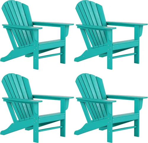 Vista 15 de WestinTrends Dylan - Silla Adirondack para exteriores (juego de 2), color blanco