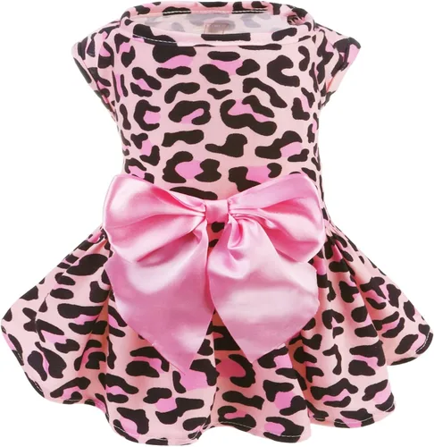 Vista 33 de PUPTECK Vestido estampado para perro, ropa para mascotas para el 4 de julio con lindo corbatín para cachorros, bandera, XS Estilo americano
