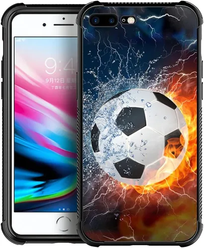 Vista 7 de DAIZAG Funda compatible con iPhone 7 Plus/8 Plus, funda suave a prueba de golpes para niños y hombres, funda de regalo, bandera estadounidense