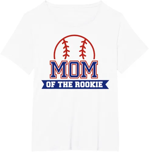 Vista 94 de Mom of Rookie - Camiseta de béisbol para primer cumpleaños, Blanco