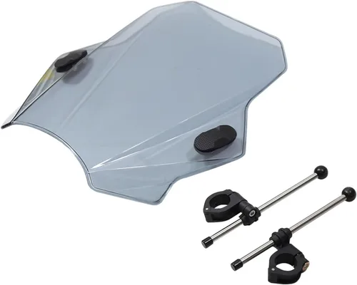 Vista 3 de Protector de parabrisas universal para motocicleta, protector de parabrisas de motocicleta, deflector de motocicletas con lente ahumada para C &