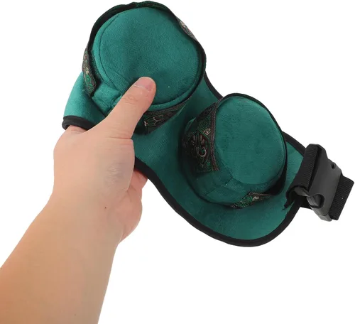 Vista 6 de 1 juego de caja de moxibustión portátil para masaje, quemadores de moxa de cobre, caja de moxibustión sin humo con cubierta de tela para cintura