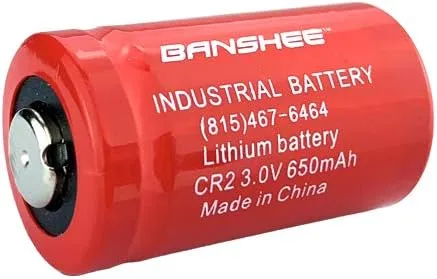 Vista 2 de Banshee Batería de repuesto para fotos CR2 650mAh 3V de litio (LiMNO2) con botón superior, paquete de 4