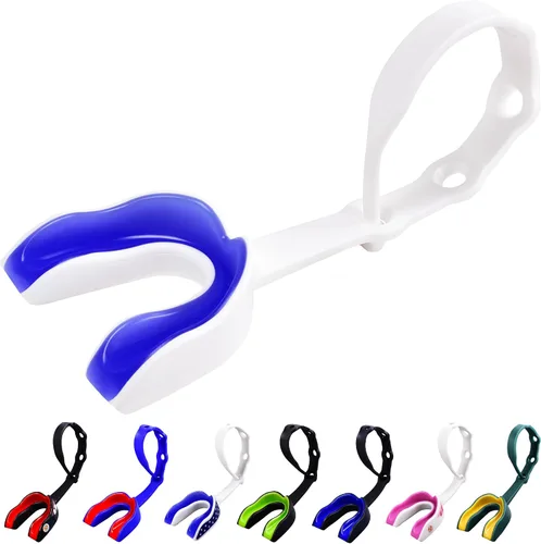 Vista 17 de Oral Mart - Protector bucal deportivo con correa para fútbol, lacrosse, hockey sobre hielo, taekwondo