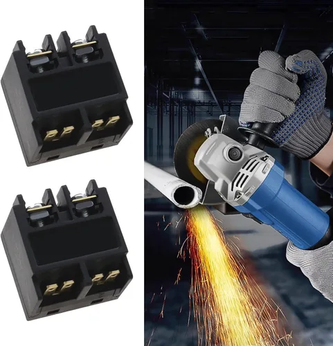 Vista 3 de 2 unids interruptor de amoladora angular para amoladora angular de 3.937 in 4 "botón pulsador interruptor de alimentación reemplazo herramienta