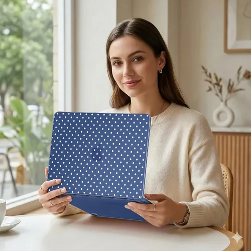 Vista 6 de MEEgoodo Funda estampada para MacBook Neo de 13 pulgadas versión 2026 (compatible con el modelo A3404), funda rígida para laptop con funda