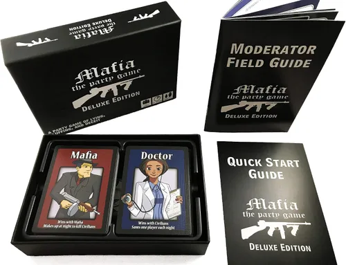 Vista 8 de Apostrophe Games Mafia El Juego de Fiesta Edición Deluxe – Un Juego de Mentiras, Engaños y Traición – Juego de Cartas, para Adultos y Adolescentes
