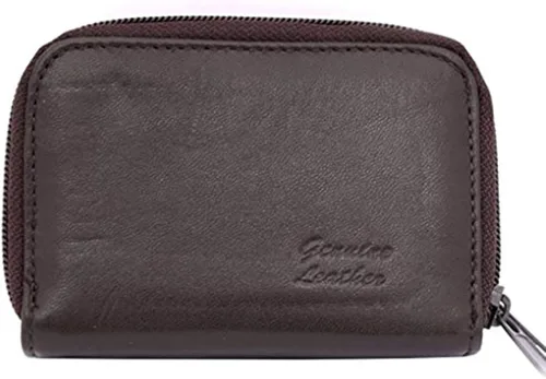 Vista 4 de SILVERFEVER Cartera para mujer con tarjetero RFID para mujer, de cuero, organizador de tarjetas de crédito