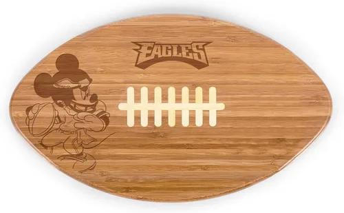 Vista 30 de PICNIC TIME NFL NFL Mickey Touchdown - Tabla de cortar y bandeja para servir de fútbol americano