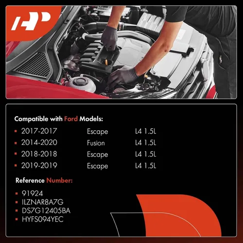 Vista 2 de A-Premium Iridium Platinum Bujías compatibles con Ford Escape 2017-2019, Fusion 2014-2020, 1.5L, paquete de 4