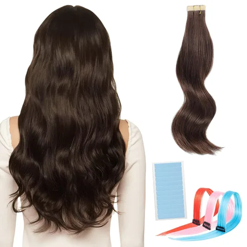 Vista 9 de WIGI 3 clips de cabello humano con reflejos, champán de 24 pulgadas #18A/60 Champaign Highlight