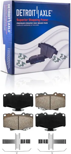 Vista 22 de Detroit Axle - Pastillas de freno traseras para Toyota Prius 2012-2015 Prius Plug-In 2017-2018 Corolla iM 2016 Sion iM 2011-2017 Lexus CT200h