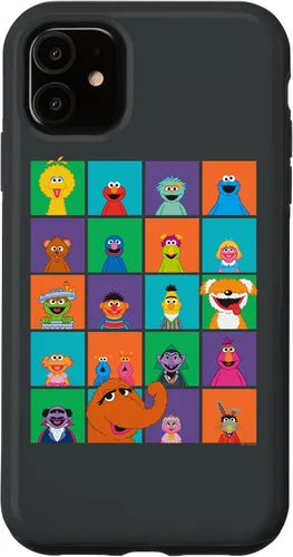 Vista 10 de Funda para iPhone 16 Sesame Street Character Squares