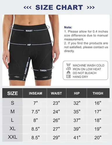 Vista 6 de IUGA Pantalones cortos de ciclismo acolchados para mujer, 4D, transpirables, con relleno, pantalones cortos de ciclismo de montaña con bolsillos