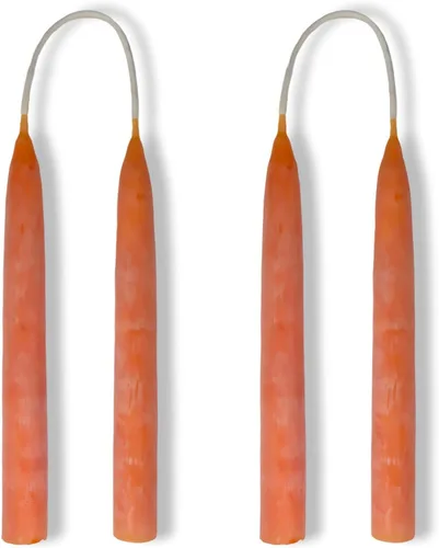 Vista 25 de Candlestock Velas cónicas de cera de abejas – 1/2 pulgada de diámetro, cera de abeja pura 100% natural de Estados Unidos, mecha de algodón, sin