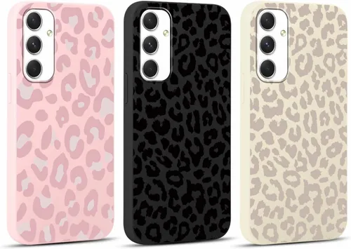Vista 50 de Pack de 2 fundas con estampado de guepardo para Samsung Galaxy A03s 4G de 6.5", fundas de diseño de patrón de leopardo de lujo, de silicona suave
