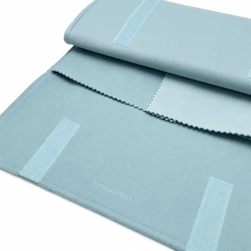 Vista 3 de UnionPlus Travel Necklaces Roll Organizer Anti-Tangle Air Blue Azul aire
