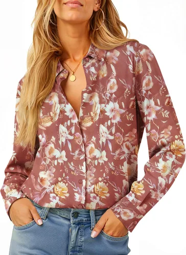 Vista 18 de Soft Non-Iron Wrinkle-Free Button Down Shirts for Women Dress Shirts Collared Blouses Formal Business Work Tops