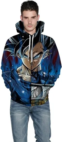 Vista 4 de Plustrong Sudaderas con capucha unisex en 3D para Halloween y Navidad