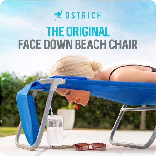 Vista 5 de Ostrich SBSC-1016B South Beach Silla de arena, azul