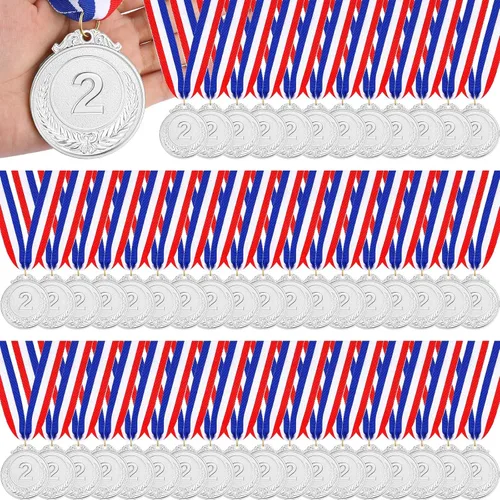 Vista 8 de Sasylvia 120 medallas de oro y plata de bronce, medallas ganadoras de premios, medallas para adultos y niños, medallas para béisbol, softbol