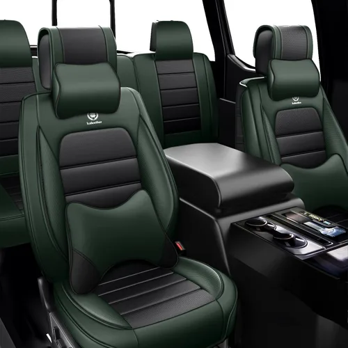 Vista 24 de Cubiertas de asiento ILMO para camiones 2009-2026 F150, 2011-2026 F250 F350 XL XLT Super Duty Crew Cab Lariat King Ranch Platinum, protectores