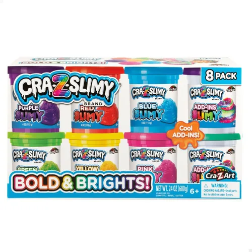 Vista 3 de Juego de Plastilina Cra-Z-Art Bold&Brights (6 Unidades) Slime