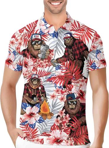 Vista 22 de PAGYMO Camisetas de golf divertidas para hombre, diseño de impresión loca Aop-polo-06361