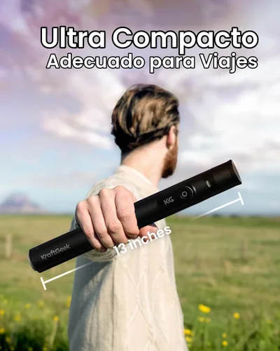 Vista 6 de KraftGeek Trípode Automático para iPhone, Palo Selfie Trípode para Teléfono de 66", Soporte de Trípode con Control Remoto para Grabación de Video
