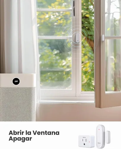 Vista 4 de Zoiinet Salida del sensor de puerta, mini sensor inalámbrico de ventana