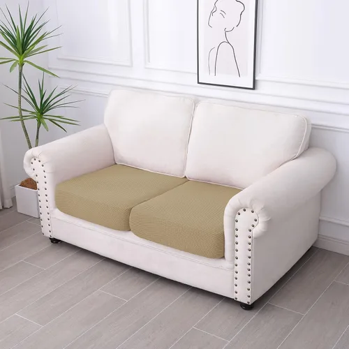 Vista 251 de hyha Fundas impermeables para sofá seccional, fundas de cojín Beige