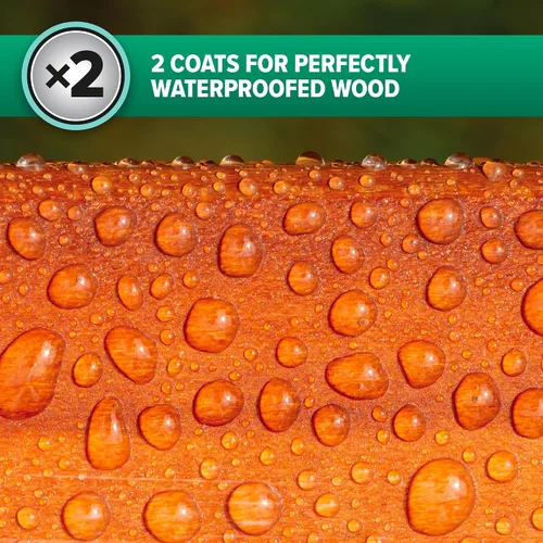 Vista 4 de Roxil Líquido sellador de madera (1 galón transparente) – Líquido impermeable de protección de madera para exteriores de 10 años para cubierta